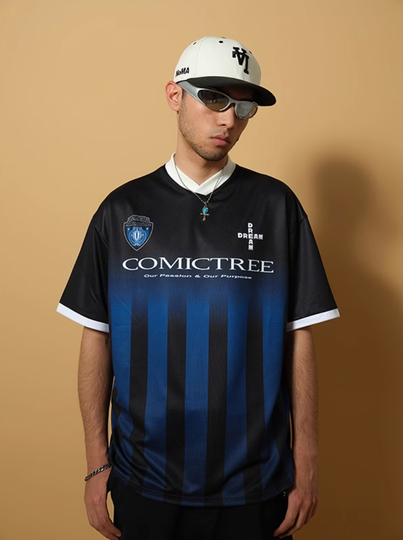 ComicTree C.t Gradient V-Neck Soccer Jersey | Face 3 Face