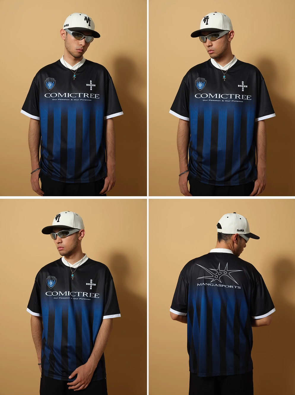 ComicTree C.t Gradient V-Neck Soccer Jersey | Face 3 Face