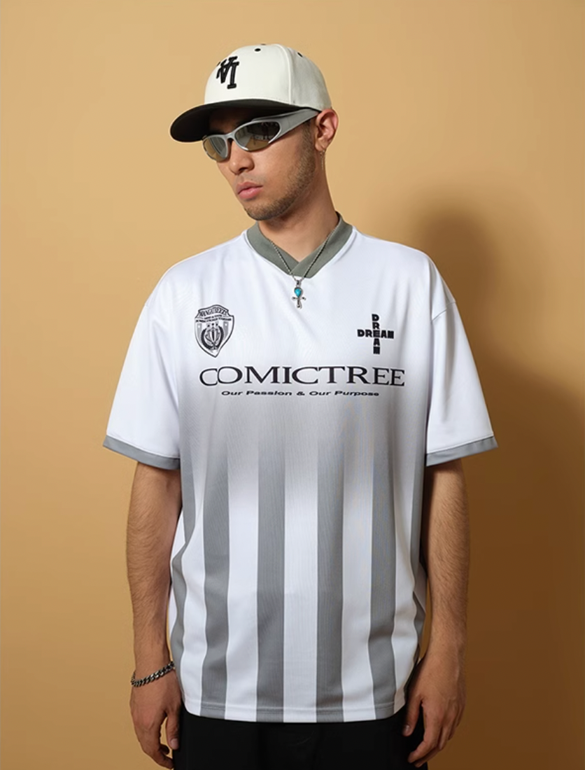 ComicTree C.t Gradient V-Neck Soccer Jersey | Face 3 Face