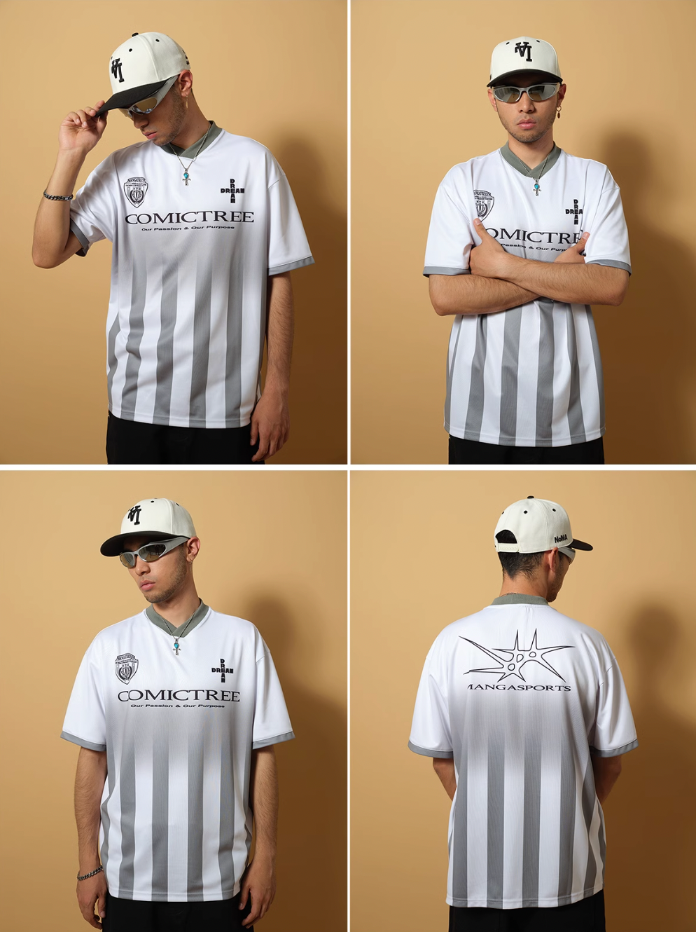 ComicTree C.t Gradient V-Neck Soccer Jersey | Face 3 Face