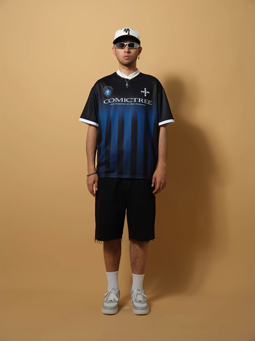 ComicTree C.t Gradient V-Neck Soccer Jersey | Face 3 Face