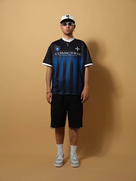 ComicTree C.t Gradient V-Neck Soccer Jersey | Face 3 Face
