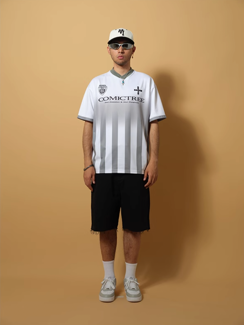 ComicTree C.t Gradient V-Neck Soccer Jersey | Face 3 Face