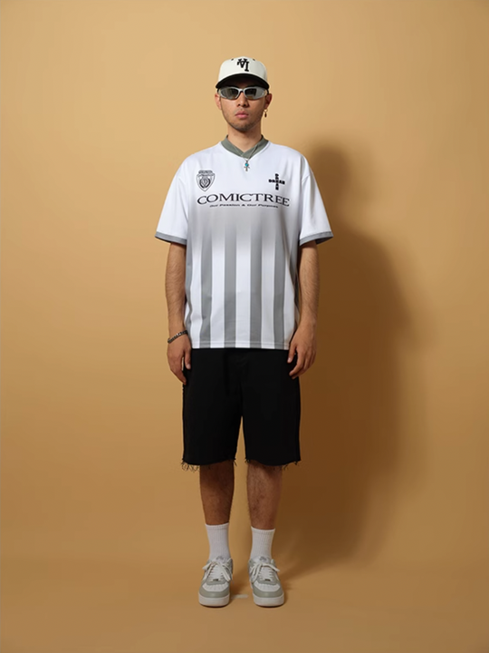 ComicTree C.t Gradient V-Neck Soccer Jersey | Face 3 Face