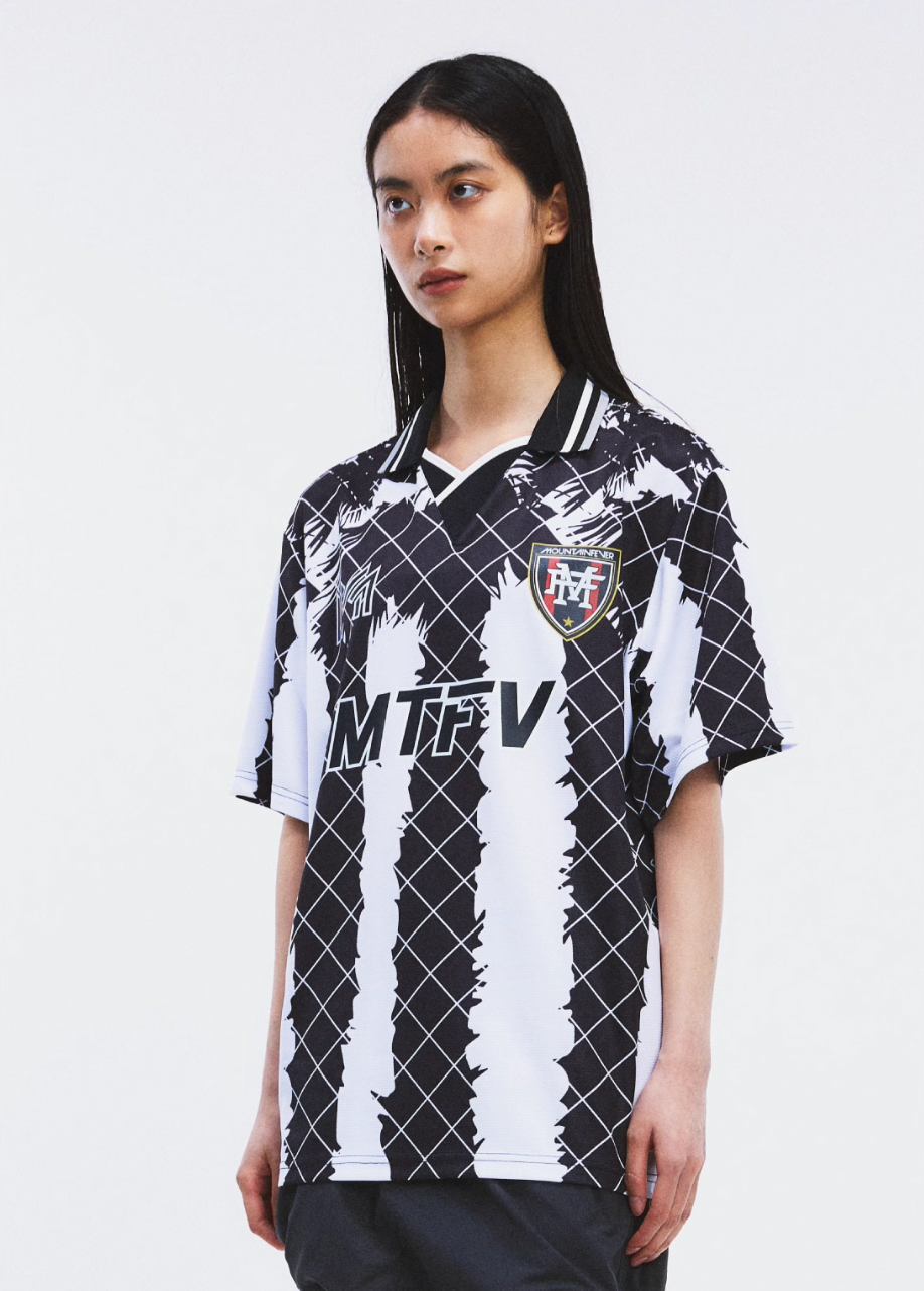 MOUNTAINFEVER Coconut Stripe Soccer Jersey Polo | Face 3 Face