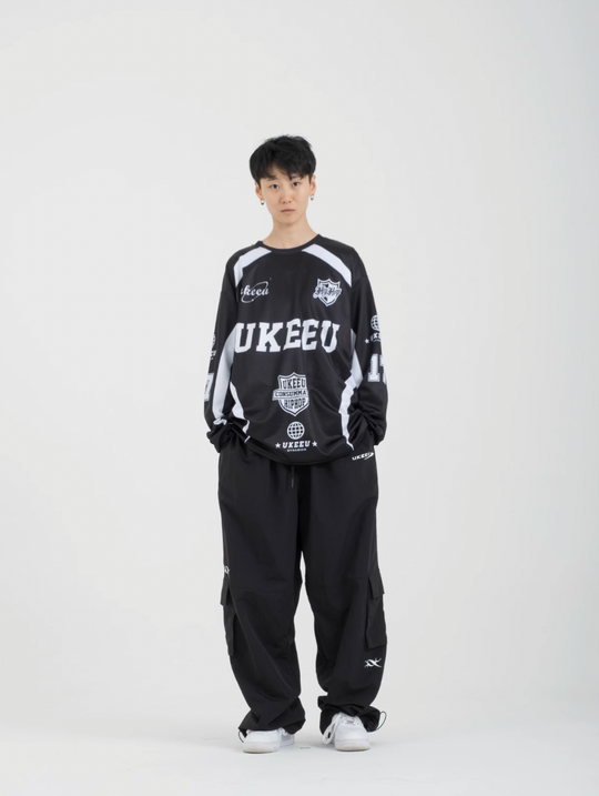 ukeeu Racing Print Long Sleeved Soccer Jersey | Face 3 Face