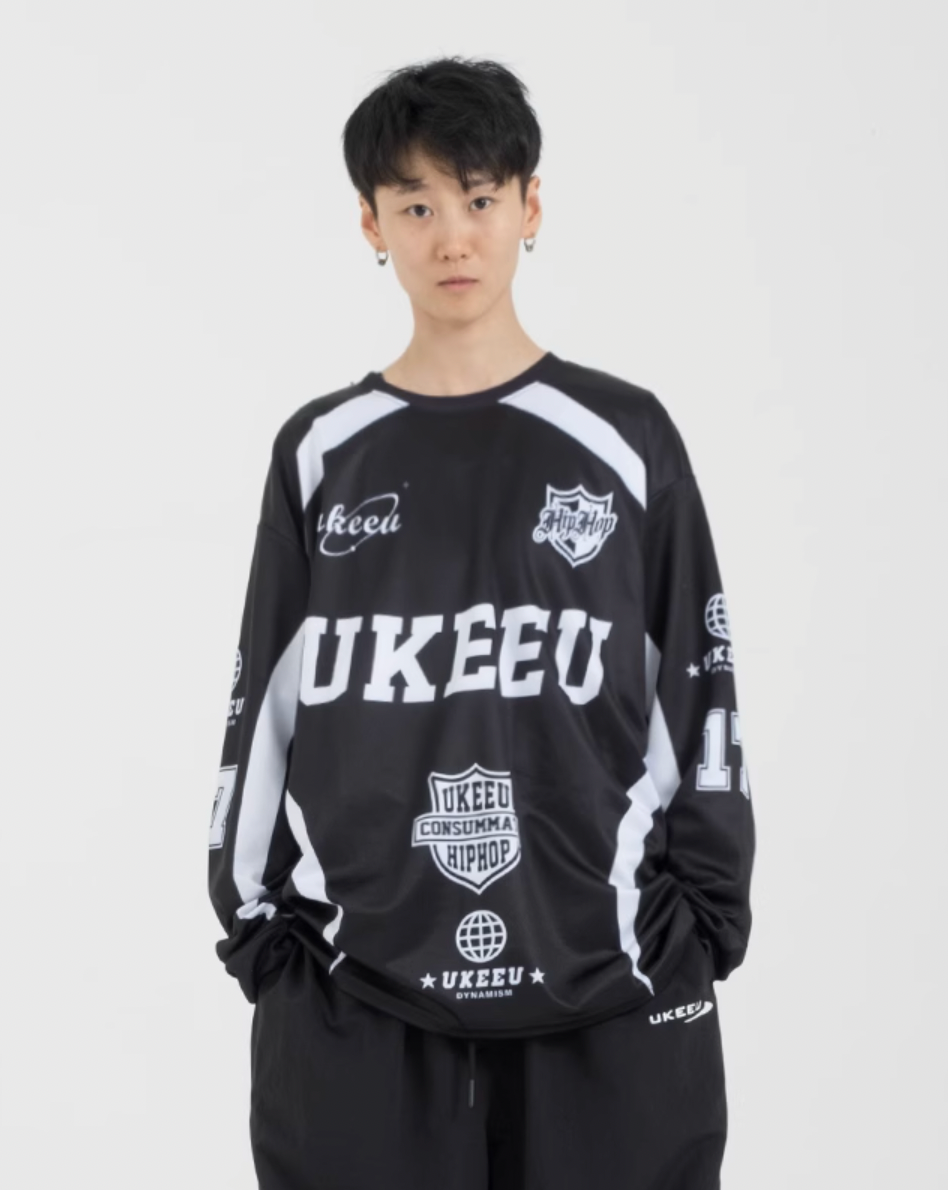 ukeeu Racing Print Long Sleeved Soccer Jersey | Face 3 Face