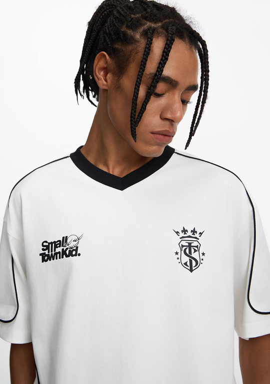 STK SmallTownKid Logo Flame Soccer Jersey | Face 3 Face