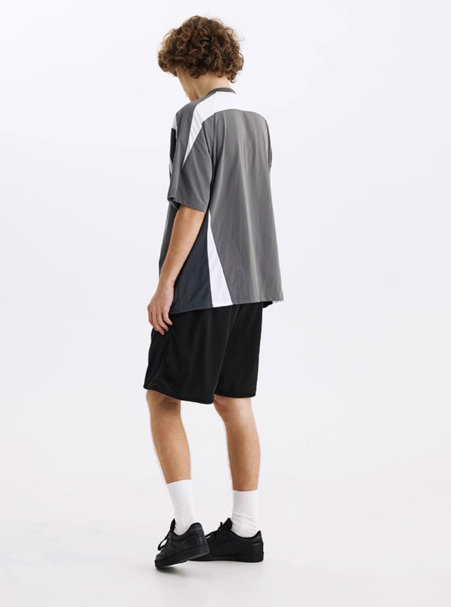 TBALLER Mesh Patchwork Color Blocking Soccer Jersey | Face 3 Face