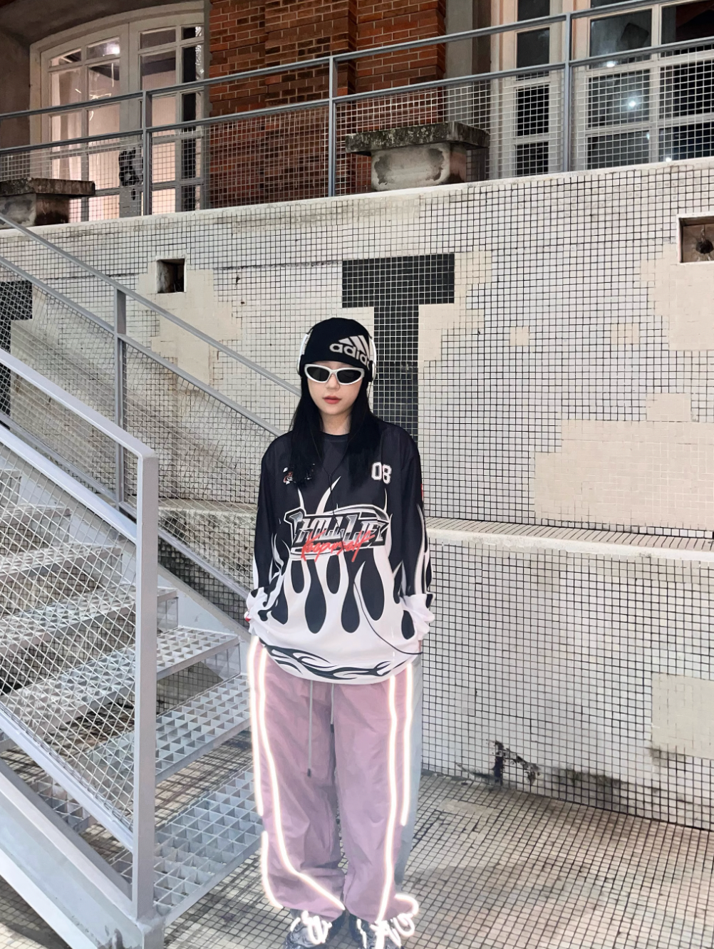 CHILLLIFE Logo Flame Long Sleeved Jersey | Face 3 Face