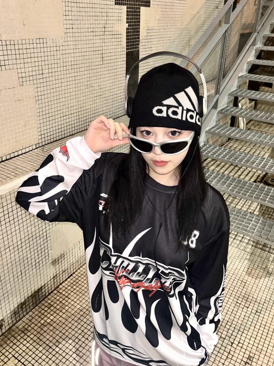 CHILLLIFE Logo Flame Long Sleeved Jersey | Face 3 Face