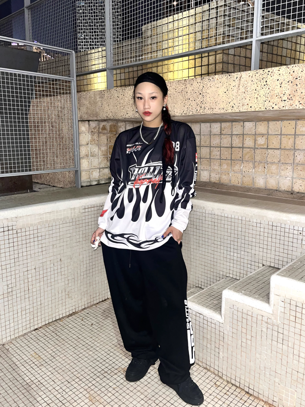 CHILLLIFE Logo Flame Long Sleeved Jersey | Face 3 Face