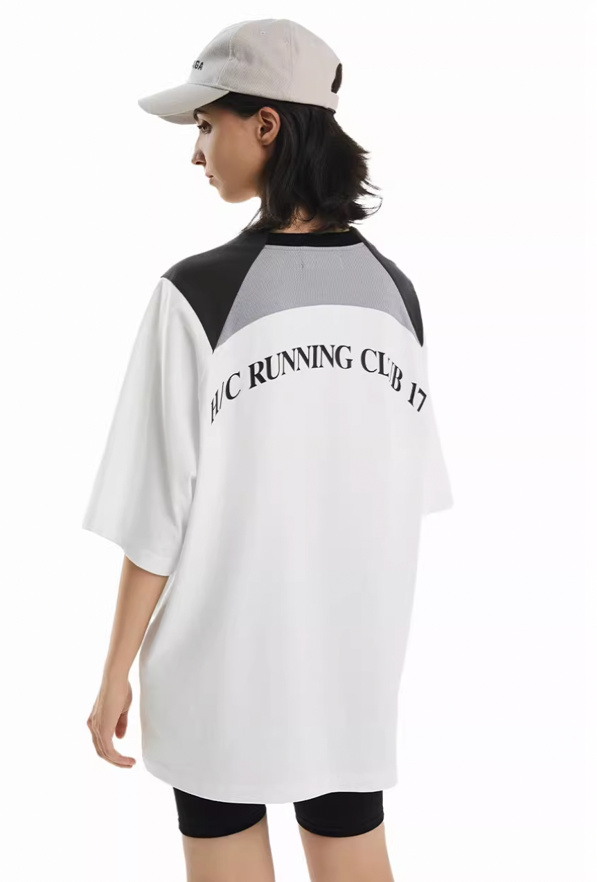 Harsh and Cruel Contrast Patchwork Racing Soccer Tee | Face 3 Face