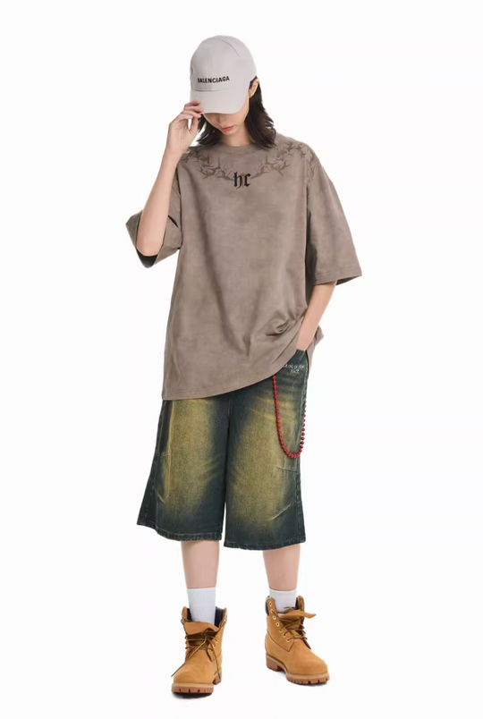 Harsh and Cruel Gothic Thorn Collar Logo Tee | Face 3 Face