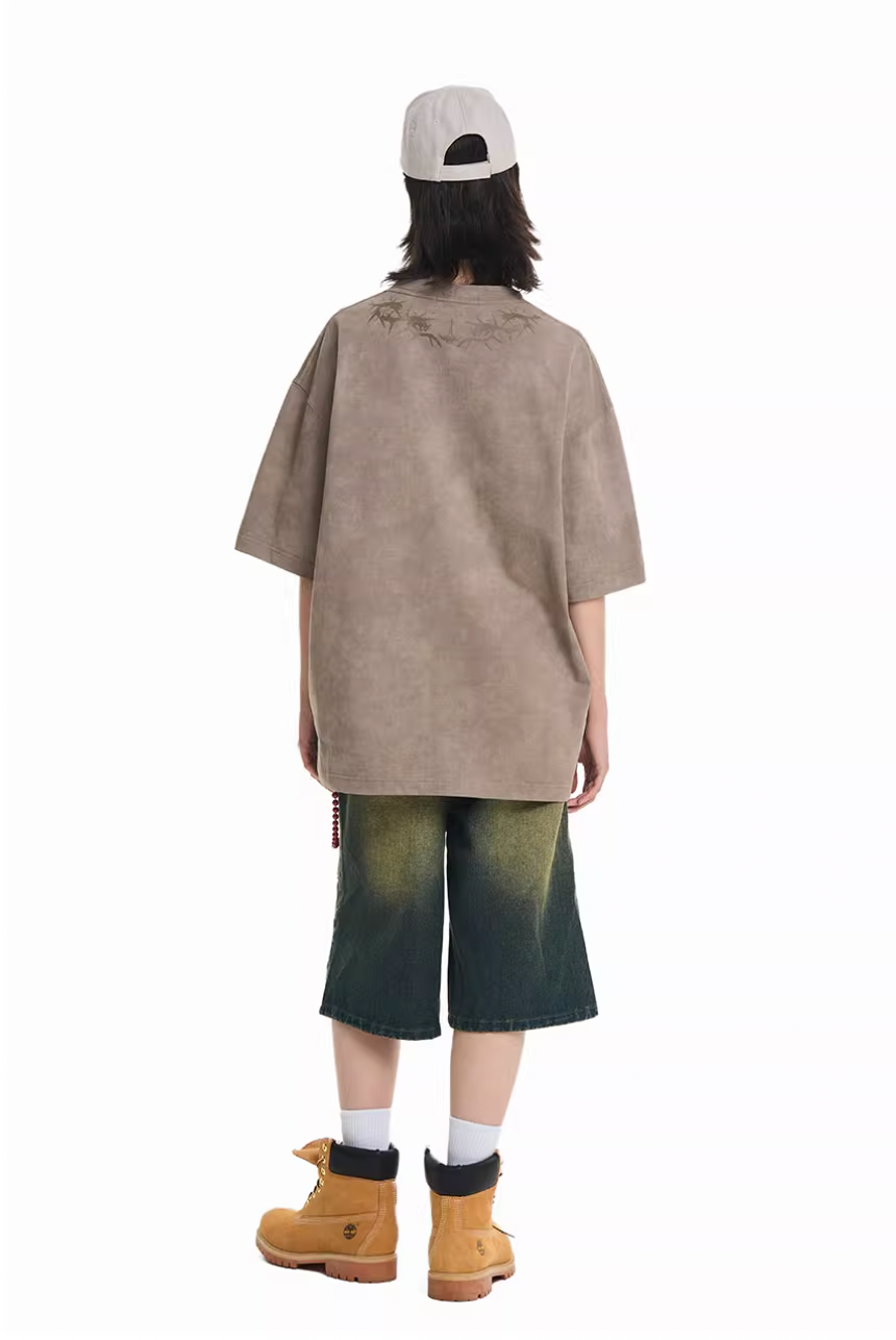 Harsh and Cruel Gothic Thorn Collar Logo Tee | Face 3 Face