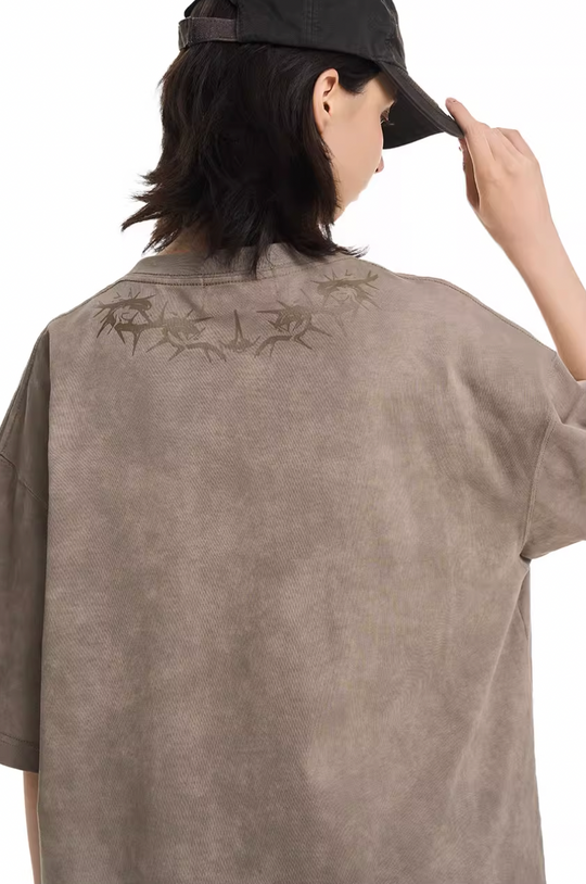 Harsh and Cruel Gothic Thorn Collar Logo Tee | Face 3 Face