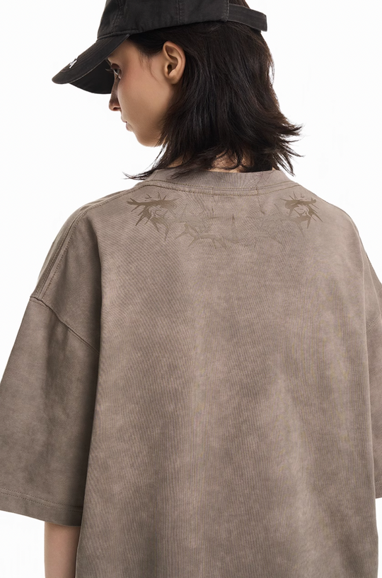 Harsh and Cruel Gothic Thorn Collar Logo Tee | Face 3 Face