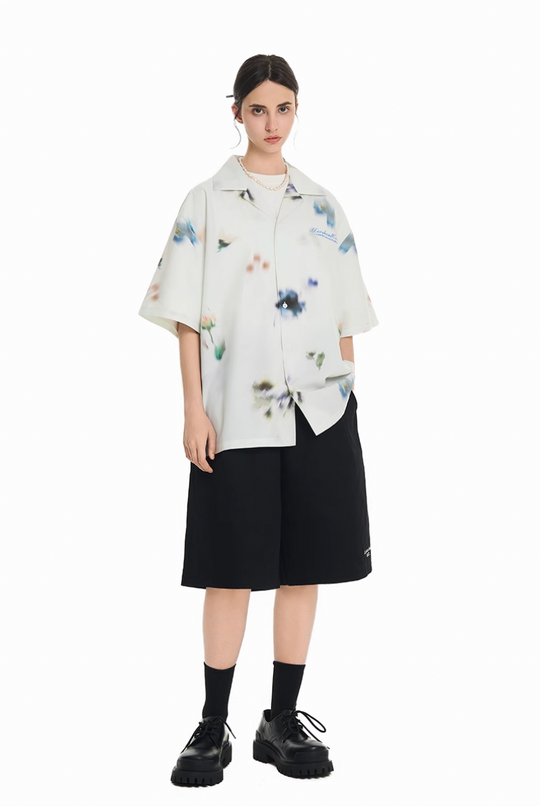 Harsh and Cruel Floral Oil Painting Cuban Shirt | Face 3 Face