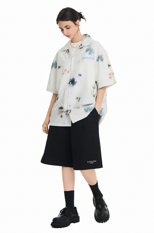 Harsh and Cruel Floral Oil Painting Cuban Shirt | Face 3 Face