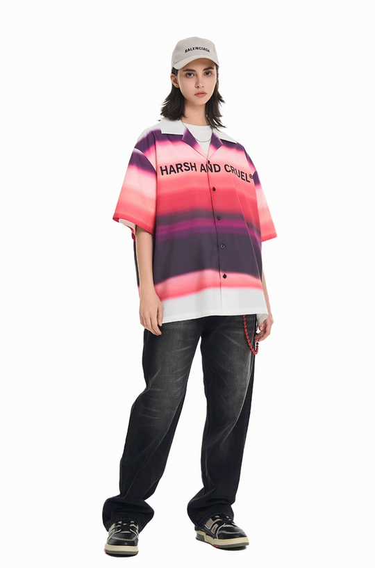 Harsh and Cruel Sunset Clouds Cuban Shirt | Face 3 Face