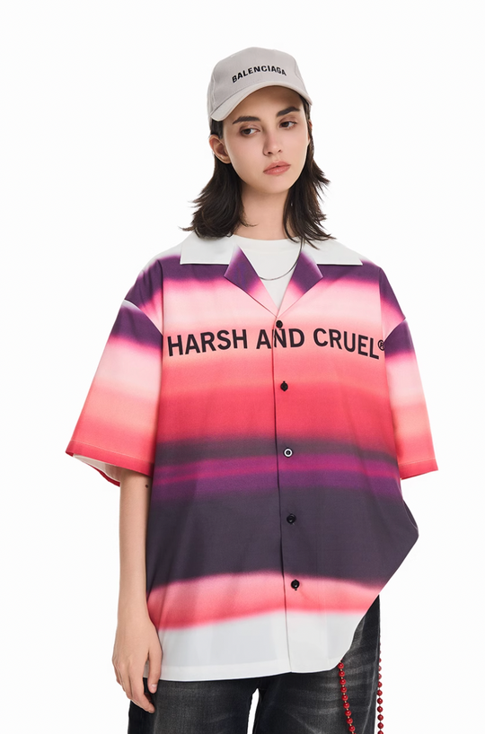 Harsh and Cruel Sunset Clouds Cuban Shirt | Face 3 Face