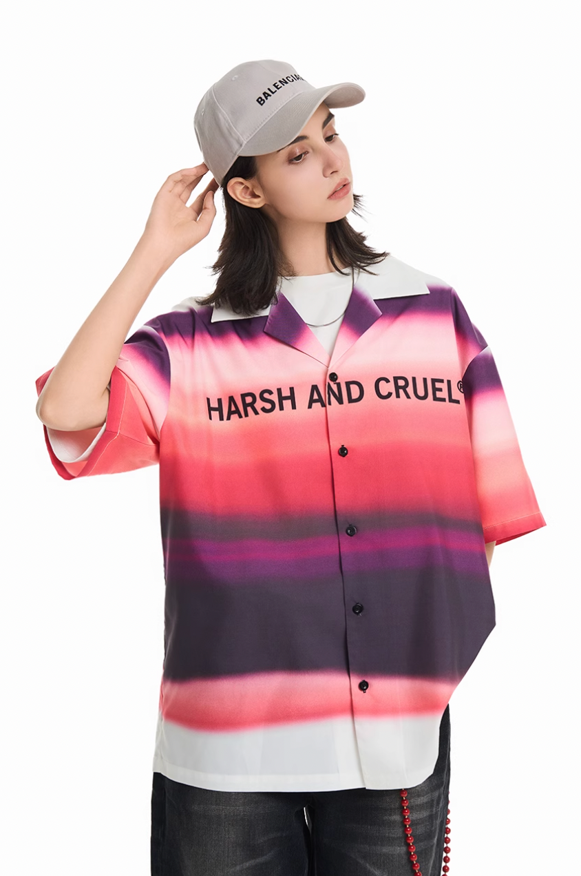 Harsh and Cruel Sunset Clouds Cuban Shirt | Face 3 Face