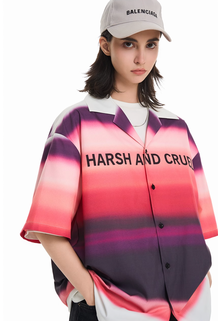 Harsh and Cruel Sunset Clouds Cuban Shirt | Face 3 Face