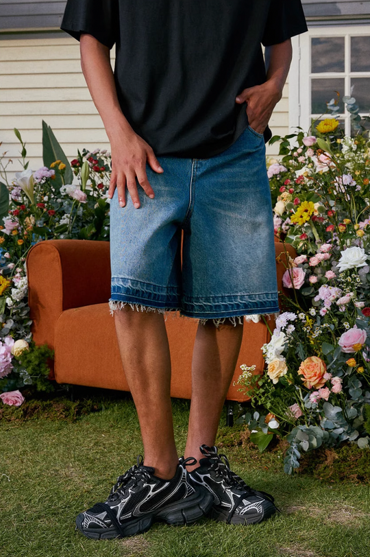 Harsh and Cruel Vintage Washed Destroyed Jorts | Face 3 Face