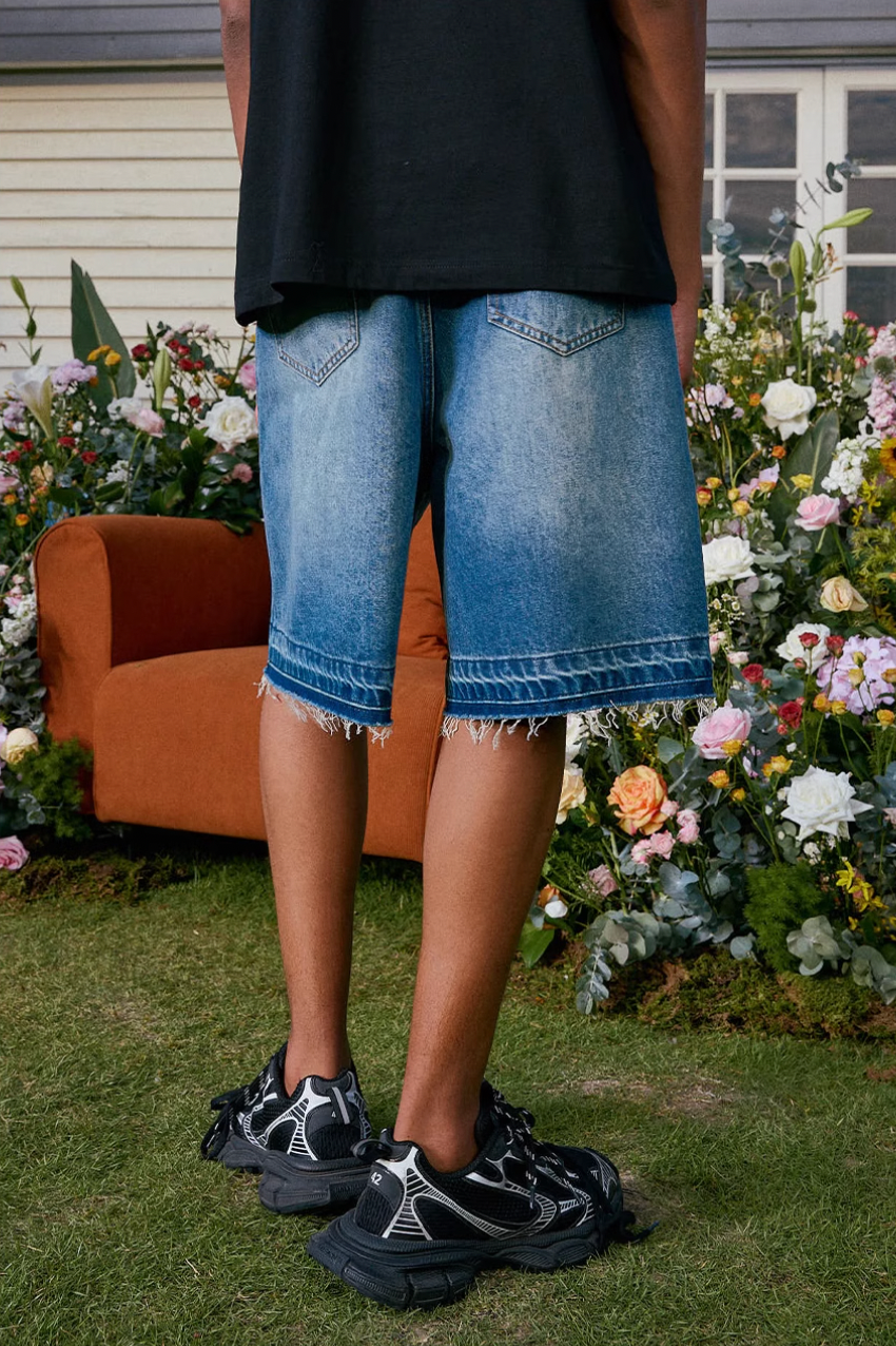Harsh and Cruel Vintage Washed Destroyed Jorts | Face 3 Face