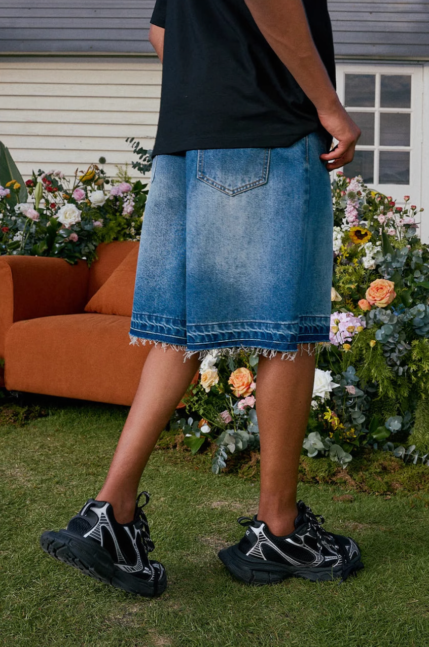 Harsh and Cruel Vintage Washed Destroyed Jorts | Face 3 Face
