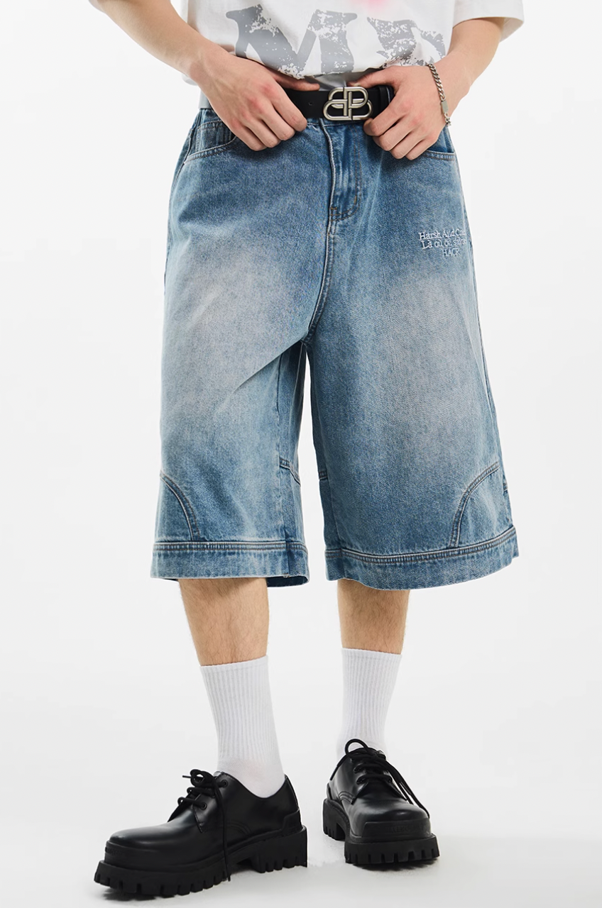 Harsh and Cruel Upside Down Pockets Jorts | Face 3 Face