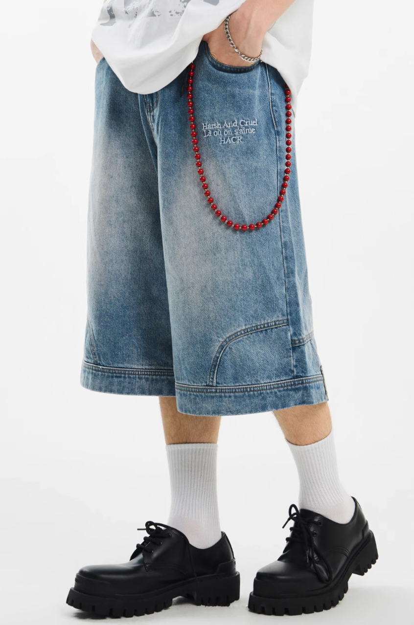 Harsh and Cruel Upside Down Pockets Jorts | Face 3 Face