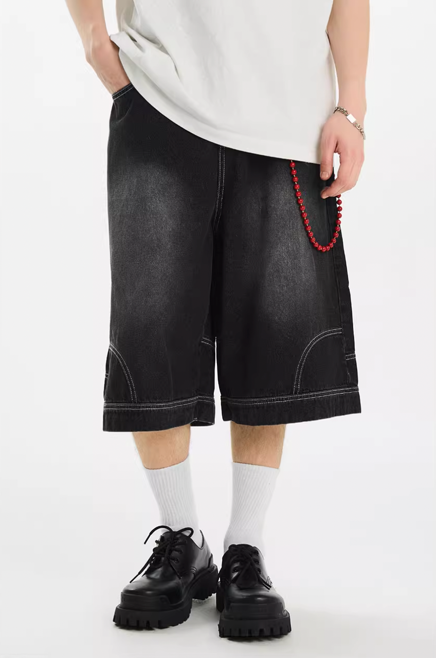 Harsh and Cruel Upside Down Pockets Jorts | Face 3 Face