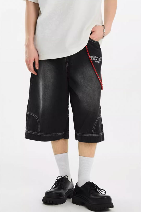 Harsh and Cruel Upside Down Pockets Jorts | Face 3 Face