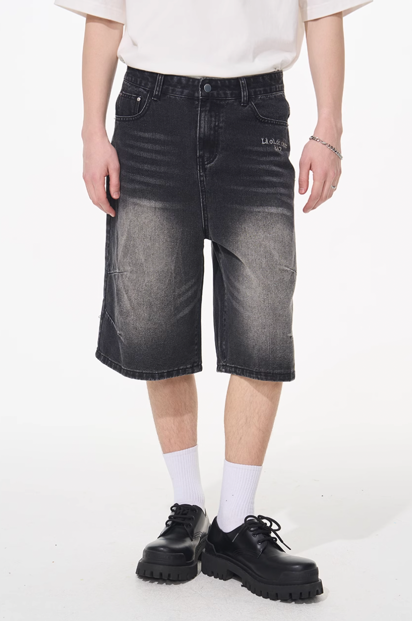 Harsh and Cruel Vintage French Embroidered Cropped Jeans | Face 3 Face