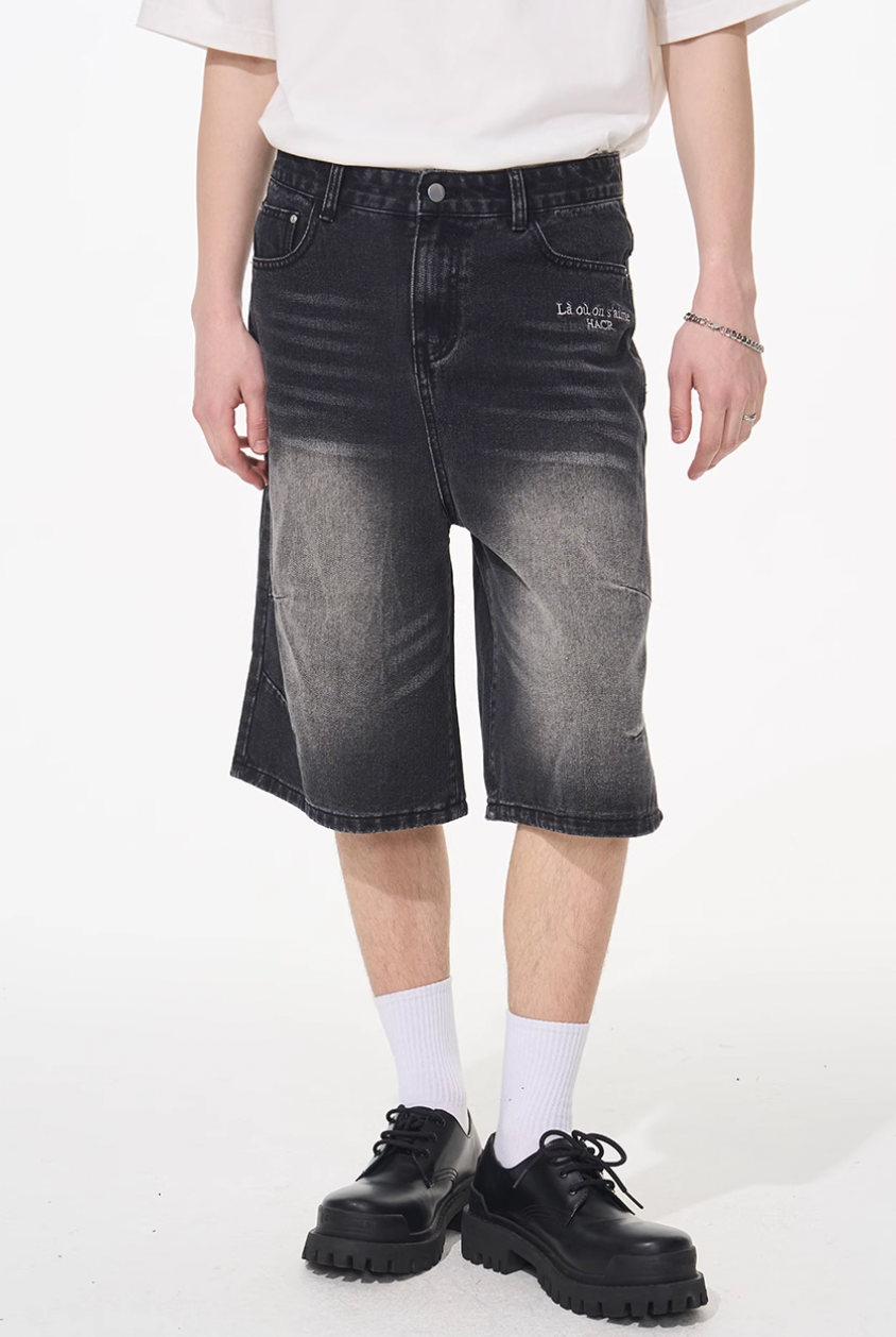 Harsh and Cruel Vintage French Embroidered Cropped Jeans | Face 3 Face