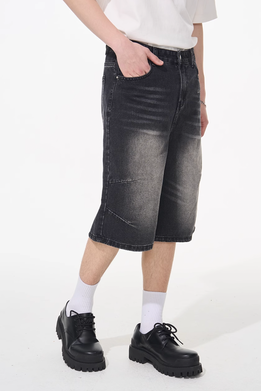 Harsh and Cruel Vintage French Embroidered Cropped Jeans | Face 3 Face