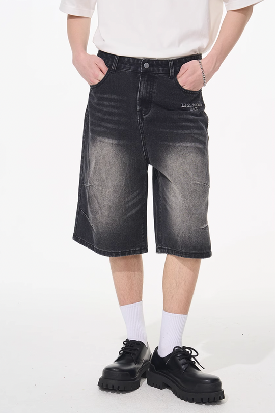 Harsh and Cruel Vintage French Embroidered Cropped Jeans | Face 3 Face