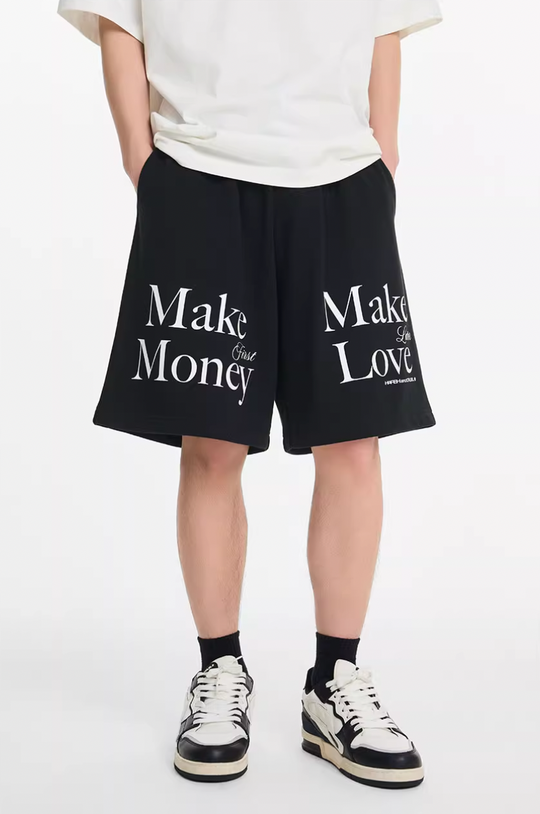 Harsh and Cruel Make Money Make Love Sweat Shorts | Face 3 Face