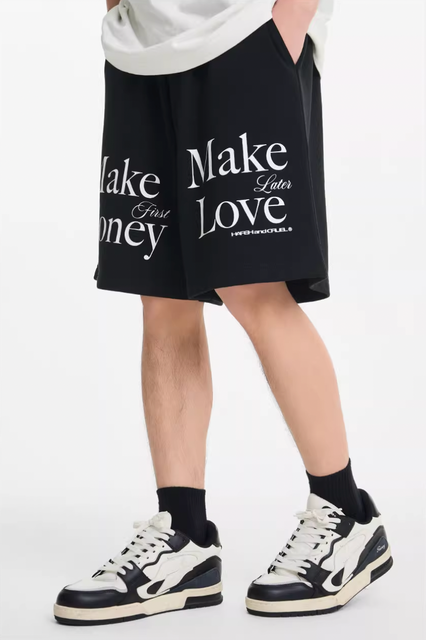 Harsh and Cruel Make Money Make Love Sweat Shorts | Face 3 Face