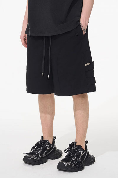 Harsh and Cruel Functional Cargo Drawstring Shorts | Face 3 Face