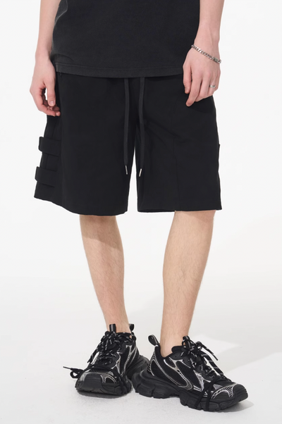 Harsh and Cruel Functional Cargo Drawstring Shorts | Face 3 Face