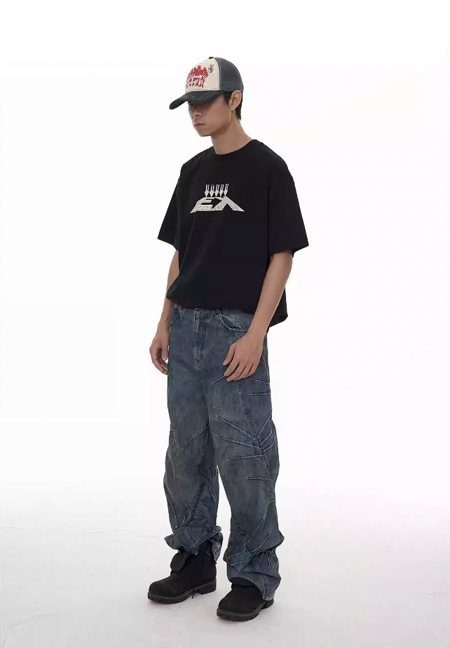 EVILKNIGHT(EK) Thorn Machete Vintage Washed Craft Jeans | Face 3 Face