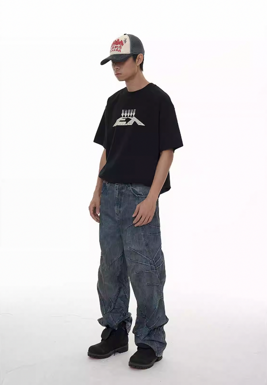 EVILKNIGHT(EK) Thorn Machete Vintage Washed Craft Jeans | Face 3 Face