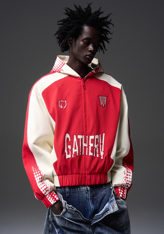 BLIND NO PLAN Polka Dot Short Silhouette Sport Jacket | Face 3 Face