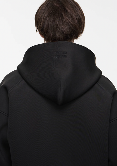 BLIND NO PLAN Embroidered Plunging Sleeve Air Hoodie | Face 3 Face