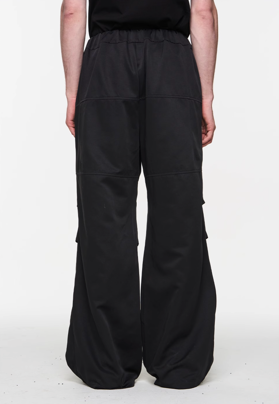 BLIND NO PLAN 3D Pinch Pleat Silhouette Elastic Waist Pants | Face 3 Face