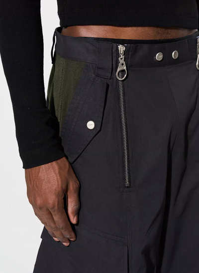 BLIND NO PLAN Multi Zipper Patchwork Work Cargo Pants | Face 3 Face