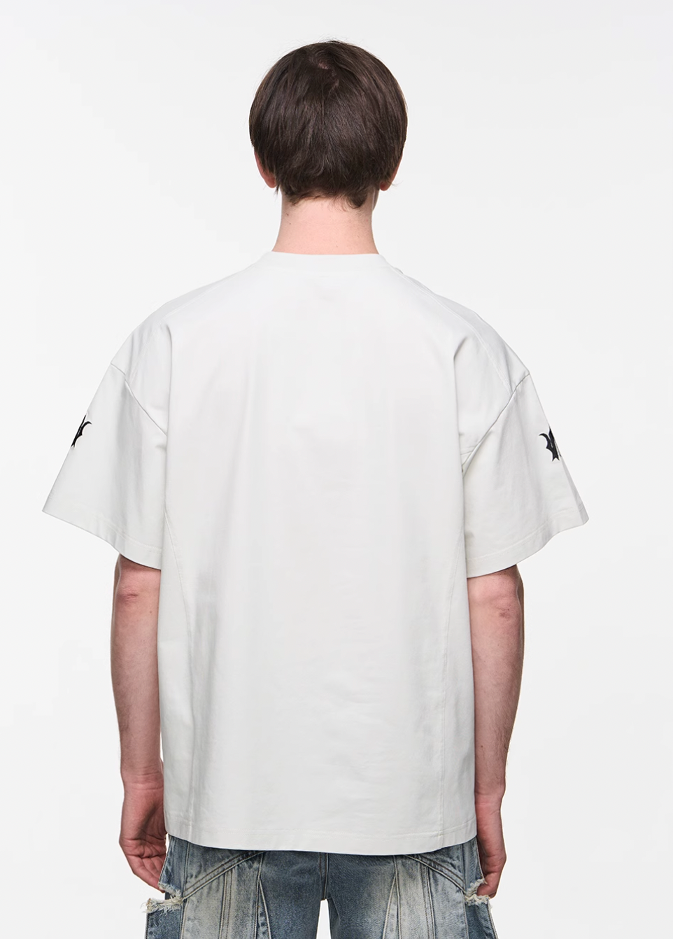 BLIND NO PLAN Loose & Slim Embroidered Logo Tee | Face 3 Face