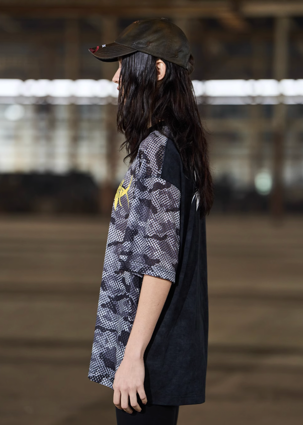 BLIND NO PLAN Gray Camouflage Distressed Tee | Face 3 Face